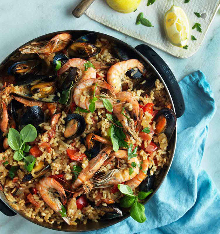 Paella θαλασσινών